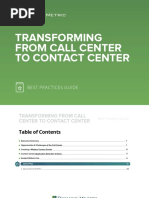 Transforming From Call Center To Contact Center Best Practices Guide