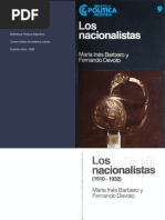 Barbero, María Inés y Devoto, Fernando. Los Nacionalistas (1910-1932) (1983)