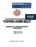 Manual de Organización y Funciones 2019