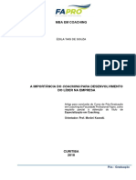 A Importância Do Coaching para Desenvolvimento Do Líder Na Empresa