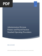 Finance and Payroll Standard Operating Procedures (2018.12.27) 1 PDF