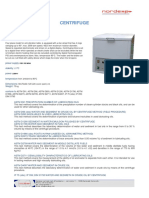 Centrifuge: Technical Specifications