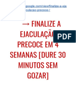 G1 Finalize A EJACULAÇÃO PRECOCE em 4 Semanas (DURE 30 Minutos SEM GOZAR)