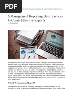 6 Management Reporting Best Practices To Create Effective Reports PDF