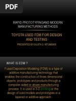 Toyota Used FDM For Design and Testing: Rapid Prototypingand Modern Manufacturing Methods