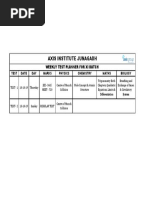 Xi Test Planner