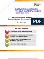 Arah Kebijakan DLM RPJMN & Renstra Kemenkes Tahun 2020-2024 - Dinkes TUAL 12 Maret 2019