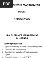 Health Service Management DCM 3