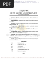 Chapter-15: Plant Growth and Development