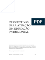 Perspectivas para Atuação em Educação Patrimonial