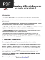 13 - Les Équations Différentielles PDF