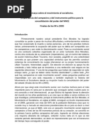 Ensayo Sobre El Movimiento Al Socialismo Relación Con El Campesino