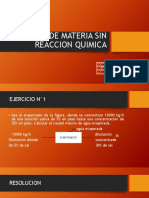 Procesos Unitarios Balance de Materia Sin Reaccion Quimica