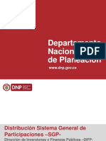 Distribución Sistema General de Participaciones - SGP PDF