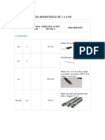 Listado de Materiales para Una Cometida Monofasica