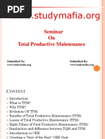 MBA Total Productive Maintenance