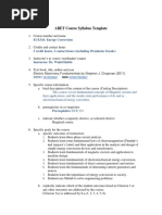 ABET Course Syllabus Template: ECE341: Energy Conversion