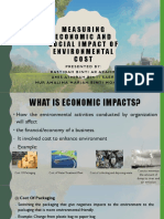 MAF 651 Measuring Economic and Social Impact of Environmental Cost