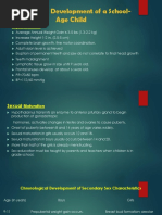 Growth and Development of A School Age Child