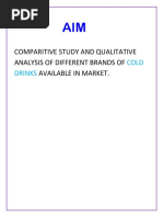 Comparitive Study and Qualitative Analysis of Different Brands of Available in Market