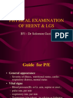 Physical Examination of Heent & Lgs