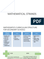 Mathematical Strands For KSSM