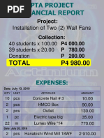 Installation of Two (2) Wall Fans: Project