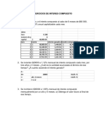 Tarea Ejercicios de Interes Compuesto