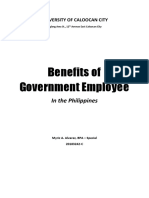 Benefits of Gov't Employee