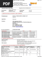 Material Safety Data Sheet: Gear & Wire Rope Lubricant Aerosol