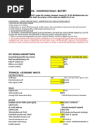 Simple Economic Model - Household Solar + Battery