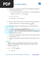 Mathongo - Formula Sheet - Permutation Combination