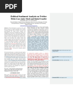 Poltical Sentiment Analysis On Twitter Data Modi and Rahul