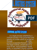 Pillars of Criminal Justice System - PPT