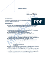 Curriculum Vitae: Career Objective