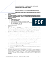 Conformacion de Circulos de Investigacion de La Esfap