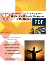 Search For The True Happiness:: God As The Ultimate Happiness of The Human Person