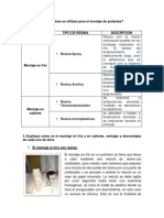 2.-¿Qué Tipos de Resinas Se Utilizan para El Montaje de Probetas?