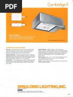 Spaulding Lighting Cambridge II Spec Sheet 1-87