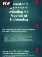 ECE LAWS International Agreement Affecting The Practice of Engineering