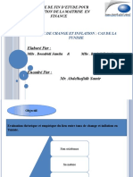 Taux de Change Et Inflation