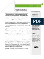 Uso de Bioindicadores para La Evaluación de La Calidad Del Agua en Ríos: Aplicación en Ríos Tropicales de Alta Montaña.