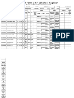 School Form 1 (SF 1) School Register