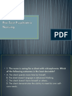 Pre-Test Psychiatric Nursing