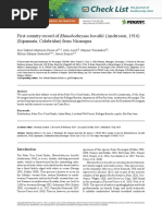 First Country Record of Rhinobothryum Bovallii (Andersson, 1916) (Squamata, Colubridae) From Nicaragua