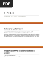 Unit-Ii: Relational Data Model and Language