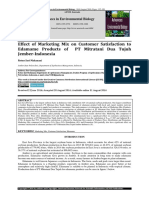 Effect of Marketing Mix On Customer Satisfaction To Edamame Products of PT Mitratani Dua Tujuh Jember-Indonesia