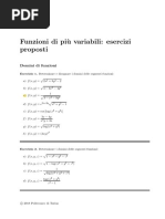 Esercizi Proposti