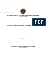 A Case Study On Children in Conflict Wit PDF