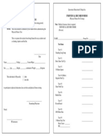 P.E Medical Form